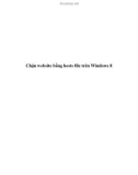 Chặn website bằng hosts file trên Windows 8