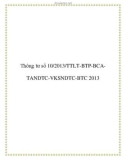 Thông tư số 10/2013/TTLT-BTP-BCATANDTC-VKSNDTC-BTC 2013