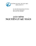 Giáo trình Nguyên lý kế toán: Phần 1 - Trường ĐH Thủ Dầu Một