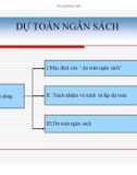 Bài giảng Kế toán quản trị - Chương 9: Dự toán ngân sách