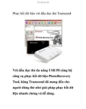 Phục hồi dữ liệu với đầu đọc thẻ Transcend