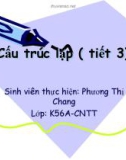 Cấu trúc lặp ( tiết 3)