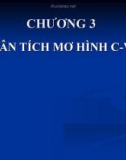 Bài giảng Kế toán quản trị: Chương 3 - TS. Trần Văn Tùng