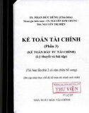 Lý thuyết và bài tập Kế toán tài chính (Phần 03 - Kế toán đầu tư tài chính): Phần 1