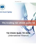 Bài giảng Thị trường tài chính quốc tế - Tài Chính Quốc Tế 2011