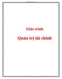 Giáo trình Quản trị tài chính