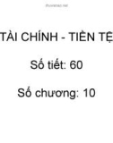 Bài giảng Tài chính - tiền tệ (60 tiết)