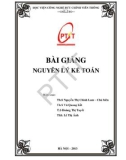 Bài giảng Nguyên lý kế toán - ThS. Nguyễn Thị Chinh Lam (Chủ biên)