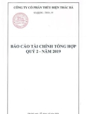 Báo cáo tài chính tổng hợp quý 2 năm 2019 - Công ty Cổ phần Thủy điện Thác Bà