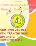 Báo cáo chuyên đề: Tìm hiểu chi phí sử dụng vốn của công ty cổ phần xuất nhập khẩu thủy sản An Giang từ năm 2008 đến năm 2010