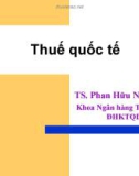 Bài giảng Thuế quốc tế