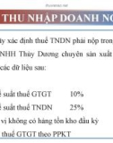 Bài giảng Thuế thu nhập trong doanh nghiệp