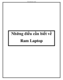 Những điều cần biết về Ram Laptop