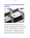 Tạo shortcut để tắt, khởi động lại hay khóa máy nhanh chóng