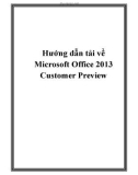 Hướng dẫn tải về Microsoft Office 2013 Customer Preview