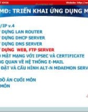 Bài giảng Triển khai ứng dụng mạng - Bài 5: Xây dựng Web, FPT server