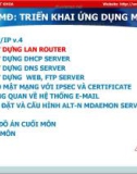 Bài giảng Triển khai ứng dụng mạng - Bài 2: Xây dựng LAN Router