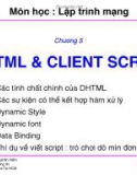 Bài giảng môn Lập trình mạng: Chương 5 - TS. Nguyễn Văn Hiệp