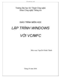 giáo trình môn học lập trình windows với vc/mfc