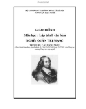 Giáo trình môn học Lập trình căn bản - Nghề: Quản trị mạng - Trình độ: Cao đẳng nghề (Phần 1)