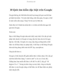 10 lệnh tìm kiếm đặc biệt trên Google