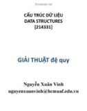 Bài giảng Cấu trúc dữ liệu: Chương 12 - Nguyễn Xuân Vinh