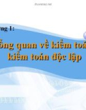 Bài giảng Kiểm toán - Chương 1: Tổng quan về kiểm toán – Kiểm toán độc lập (Đại học Kinh tế TP. HCM)