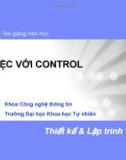 Bài giảng môn học: LÀM VIỆC VỚI CONTROL