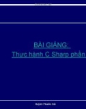 Bài giảng Thực hành C Sharp phần 1 - Huỳnh Phước Hải