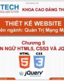 Bài giảng Thiết kế Website: Chương 5 - ThS. Dương Thành Phết