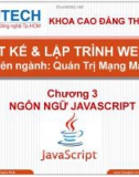 Bài giảng Thiết kế Website: Chương 3 - ThS. Dương Thành Phết