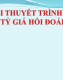 BÀI THUYẾT TRÌNH VỀ TỶ GIÁ HỐI ĐOÁI