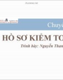 Bài giảng Kiểm toán - Chuyên đề 3: Hồ sơ kiểm toán (ThS. Nguyễn Thanh Hồng)