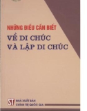 Kiến thức về di chúc và lập di chúc: Phần 1