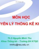 Bài giảng Nguyên lý thống kê kinh tế: Chương 5 - Th.S Nguyễn Minh Thu