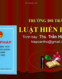 bài giảng về Luật hiến pháp