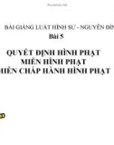 Bài giảng Luật hình sự: Bài 5 - Nguyễn Đình Sơn