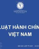 Bài giảng Luật hành chính: Bài 7 - ĐH Luật