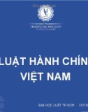 Bài giảng Luật hành chính: Bài 3 - ĐH Luật