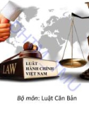 Bài giảng Luật hành chính Việt Nam - ĐH Thương Mại