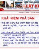 Bài giảng Luật phá sản