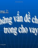 Bài giảng Tín dụng ngân hàng: Chương 2 - GV. Trần Nguyễn Trùng Viên