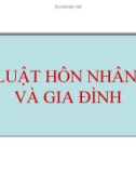 Bài giảng Luật Hôn nhân và gia đình