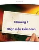 Bài giảng môn Lý thuyết kiểm toán: Chương 7