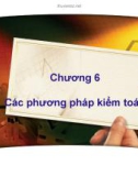 Bài giảng môn Lý thuyết kiểm toán: Chương 6