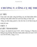 Bài giảng Kế toán máy: Chương 5 - Lê Ngọc Mỹ Hằng