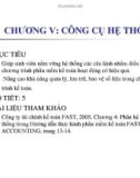 Bài giảng kế toán máy - Chương 5