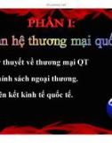 Bài giảng Kinh tế quốc tế - Phần 1: Quan hệ thương mại quốc tế