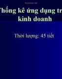 Thống kê ứng dụng trong kinh doanh