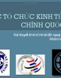 Các tổ chức tài chính kinh tế tài chính quốc tế